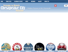 Tablet Screenshot of chesapeakecity.com